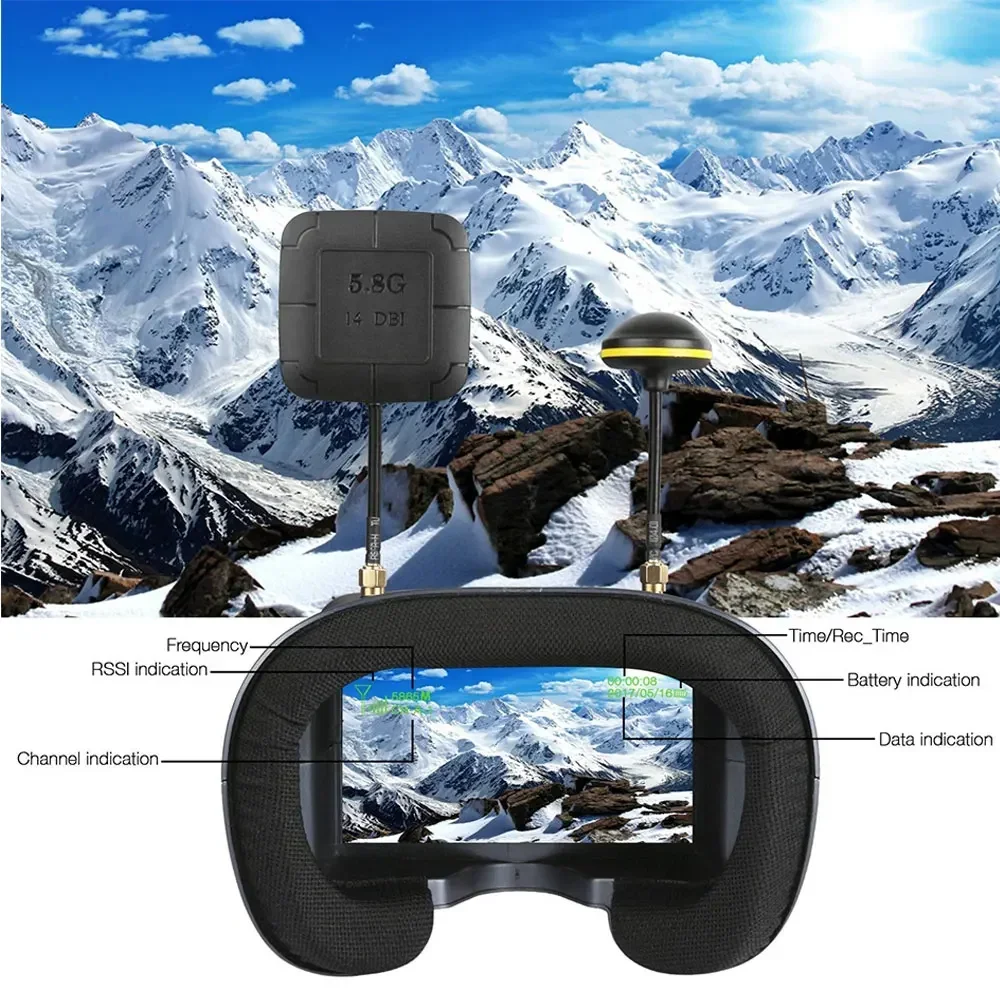 Okulary FPV DP 5.8G LS-008D 4. – Drone Racing Goggles recenzja i cena