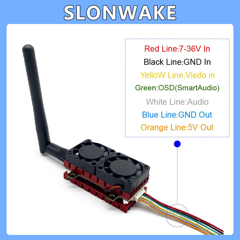 SLONWAKE 5.8G 48CH 4.2W VTX Re – Drone Racing Vtx recenzja i cena
